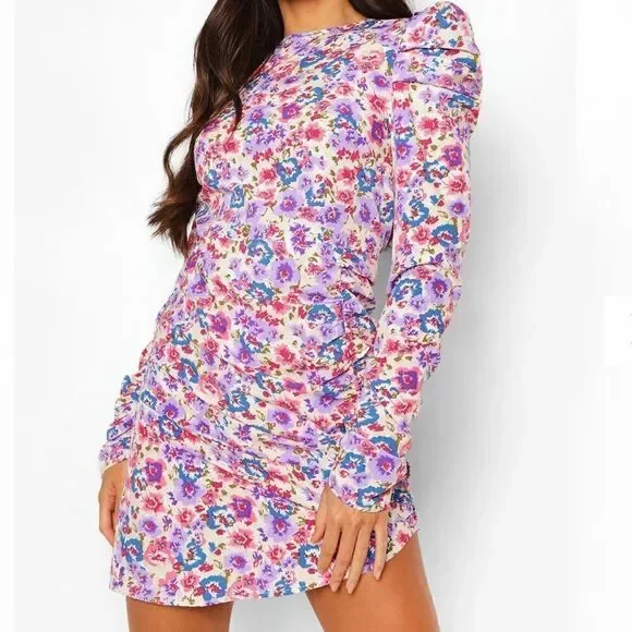 Tall Puff Sleeve Dress - Picture 2 of 11